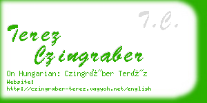 terez czingraber business card